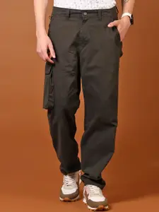 V-Mart Men Solid Cargos Trousers