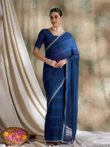 DEVATITHI Beads and Stones Silk Blend Saree