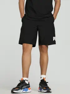 Puma Two Colour Big Logo Men Brand Logo Printed Mid Rise Shorts