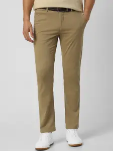 Van Heusen Sport Men Cotton Regular Fit Flat-Front Mid-Rise Trousers