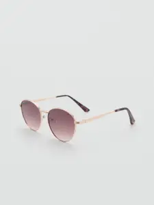 MANGO Women Oval Sunglasses with UV Protected Lens - 87072534-OR