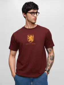 The Souled Store Men Graphic Printed Round Neck Cotton T-shirt