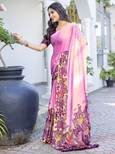 Saree mall Printed Pochampally Saree