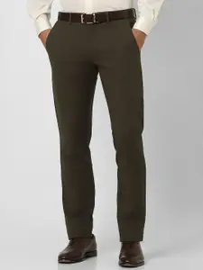 Van Heusen Men Slim Fit Mid-Rise Cotton Formal Trouser