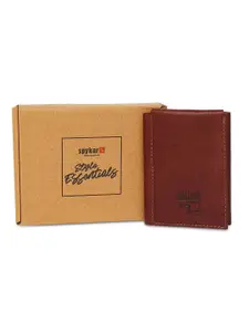 SPYKAR Men Leather Three Fold Wallet
