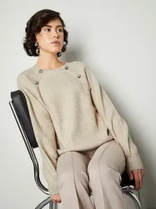 max Women Cable Knit Pullover