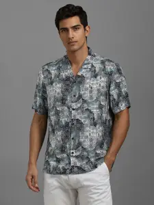 Louis Philippe Sport Men Slim Fit Geometric Printed Casual Shirt