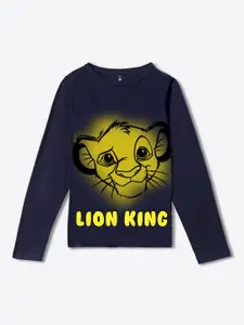 YK Disney Boys Lion King Printed Applique T-shirt
