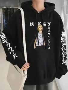 KASHIAN Women Printed Hooded Sweatshirt