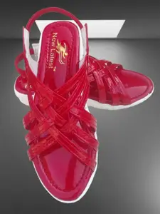 BAESD Girls Open Toe Flats