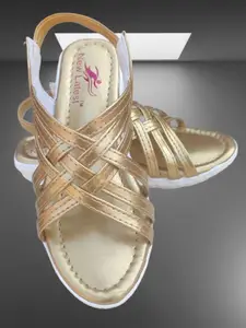 BAESD Girls Open Toe Flats