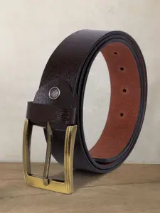 Provogue Men Textured Leather Formal Belt