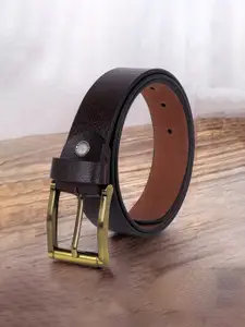 Provogue Men Textured Leather Formal Belt