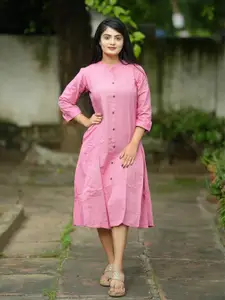 Anouk Women Cotton A-Line Midi Dress