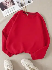 KASHIAN Women Round Neck Sweatshirt