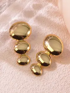 DIVASTRI Stainless Steel Contemporary Shaped Drop Earrings