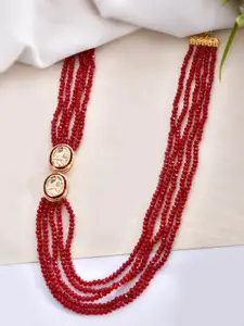 Silvermerc Designs Gold-Plated Pearls Beaded Necklace