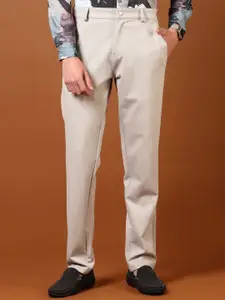 V-Mart Men Cotton Regular Fit Mid-Rise Chinos Trousers