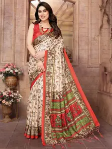 KALINI Ethnic Motifs Printed Saree