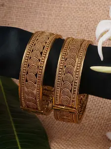 Anouk Set Of 2 Intricate Designer 24CT Gold-Plated Bangles