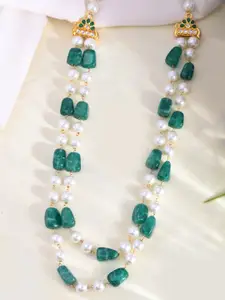 Silvermerc Designs Gold-Plated Pearls Beaded Necklace