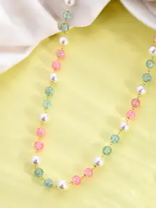 Silvermerc Designs Gold-Plated Pearls Beaded Necklace