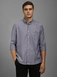 Louis Philippe Sport Men Striped Button-Down Collar Casual Shirt