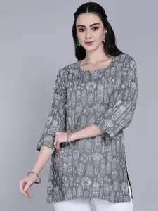 Tviksha Fashion Women Tribal Printed Straight Kurti