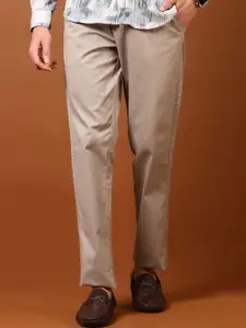 V-Mart Men Cotton Mid-Rise Chinos Trousers