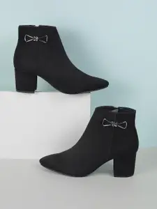 Mochi Women Round Toe Regular Boots