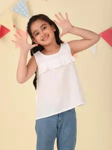 Fabindia Girls Embroidered Cotton Top