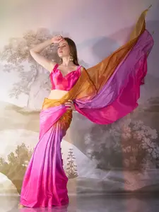 Mitera Ombre Pure Chiffon Saree