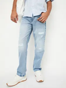 max Men Mildly Distressed Heavy Fade Jeans
