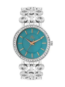 DressBerry Women Brass Patterned Dial & Straps Analogue Watch DB18-F