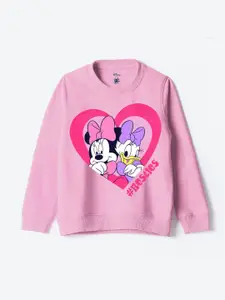 YK Disney Girls Printed Sweatshirt