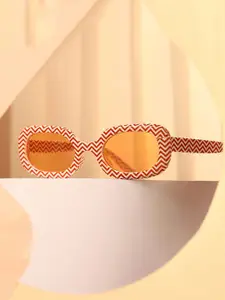 HAUTE SAUCE by  Campus Sutra HAUTE SAUCE by Campus Sutra Women's The Zany Retro Rectangular Sunglass - AW25_HSSG2765