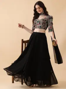 Kinjo Embroidered Thread Work Ready to Wear Lehenga & Blouse With Dupatta