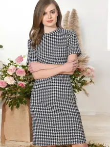 IUGA Women Checked Bodycon Dress