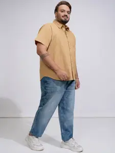 HIGHLANDER Men Wased Solid Casual Shirt