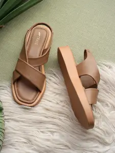 TRASE Women Open Toe Flats with Bows