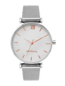 DressBerry Women Brass Printed Dial & Straps Analogue Watch MFB-DB25-3B