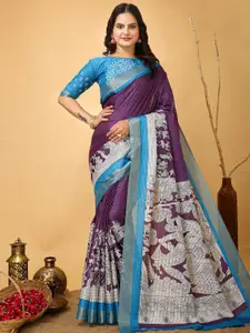 Anouk Rustic Kalamkari Zari Sungudi Saree