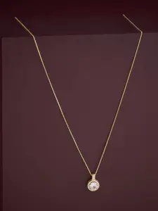 Kushal's Fashion Jewellery  92.5 Silver White Gold-Plated Contemporary Pendants