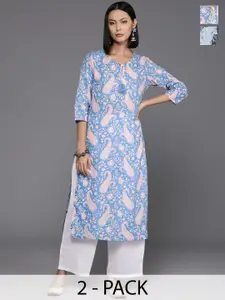 Varanga Women Floral Printed Sequinned Kurta