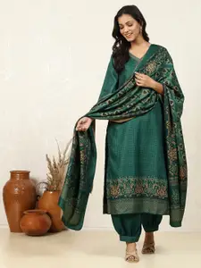 Biba Geometric Printed Unstitched Dress Material