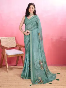 Rekha Maniyar Floral Zari Poly Crepe Saree