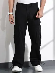 Thomas Scott Men Cotton Mid-Rise Original Cargos Trousers