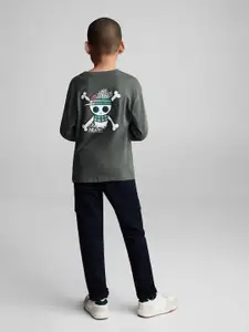 Mango Kids Boys One Piece Printed Pure Cotton T-shirt