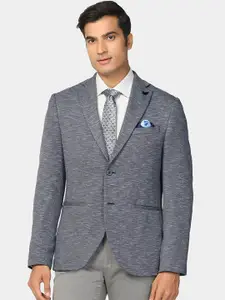 Blackberrys Textured Slim Fit Notched Lapel Blazer
