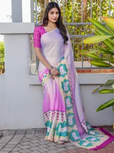 Saree mall Solid Saree with Blouse Piece